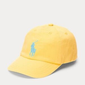 Polo Ralph Lauren Big Pony Boys Chino Ball Cap Size 4-7 Yellow NWT NEW